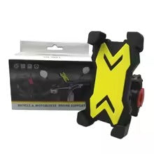 Universal Motorcycle & Bicycle Phone Holder – 360° Adjustable Handlebar Mount