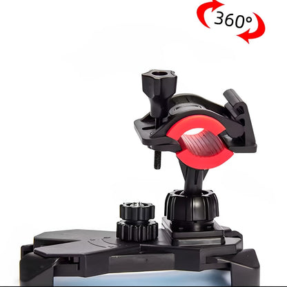 Universal Motorcycle & Bicycle Phone Holder – 360° Adjustable Handlebar Mount