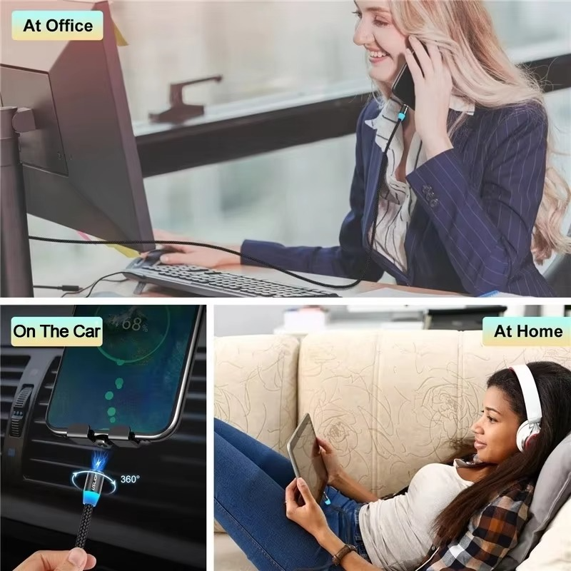 Interlink 3-in-1 Fast Charging Cable – USB to Type-C, Lightning & Micro USB