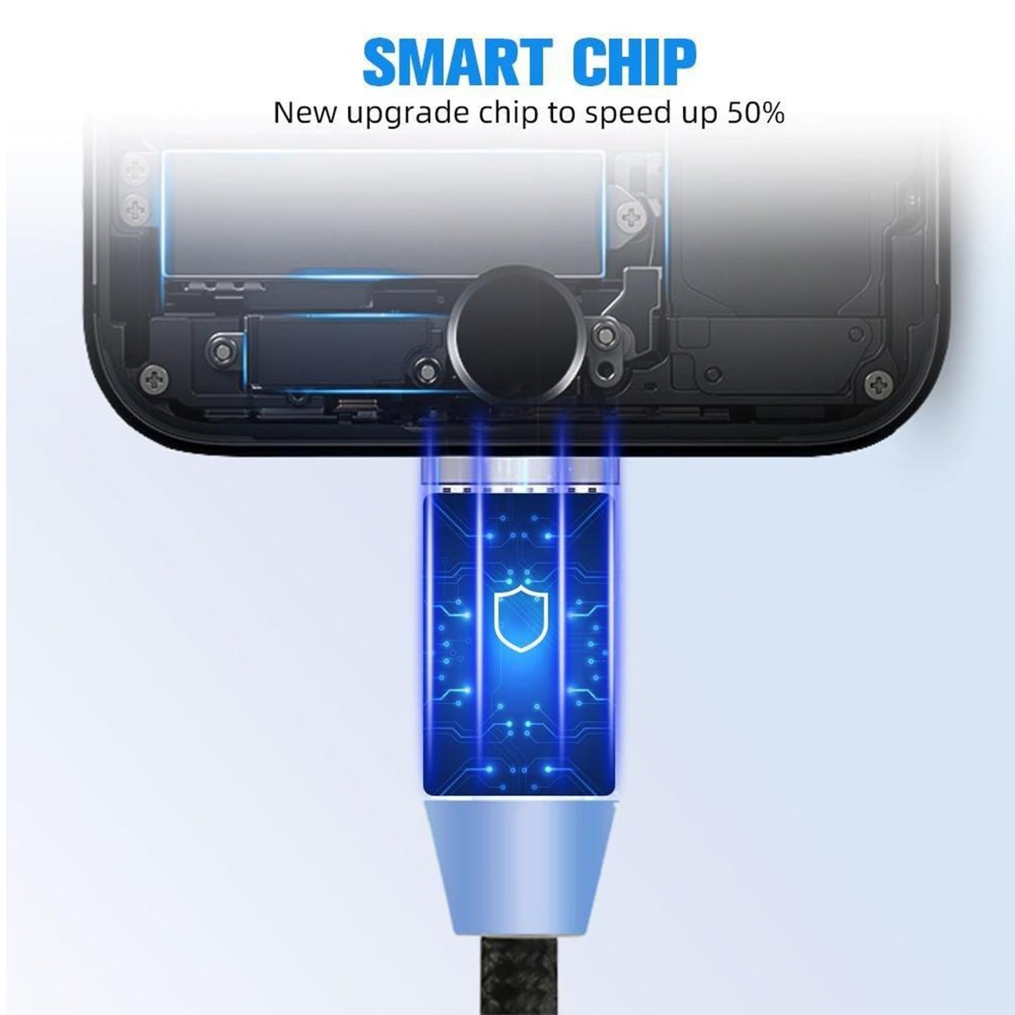Magnetic Fast Charging Cable – 540° Rotating Magnetic USB Charging Cable