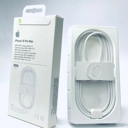 USB-C to USB-C Fast Charging Cable – Braided Type-C Charger Cable