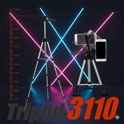 3110 Adjustable Camera & Mobile Tripod Stand with Phone Holder