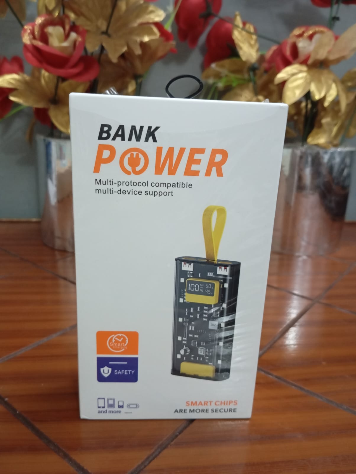 Transparent Fast Charging Power Bank with Digital LED Display