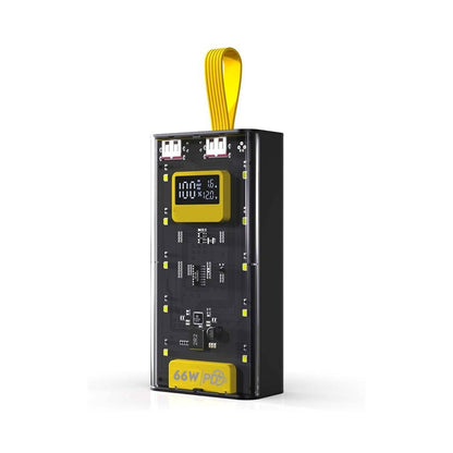 Transparent Fast Charging Power Bank with Digital LED Display
