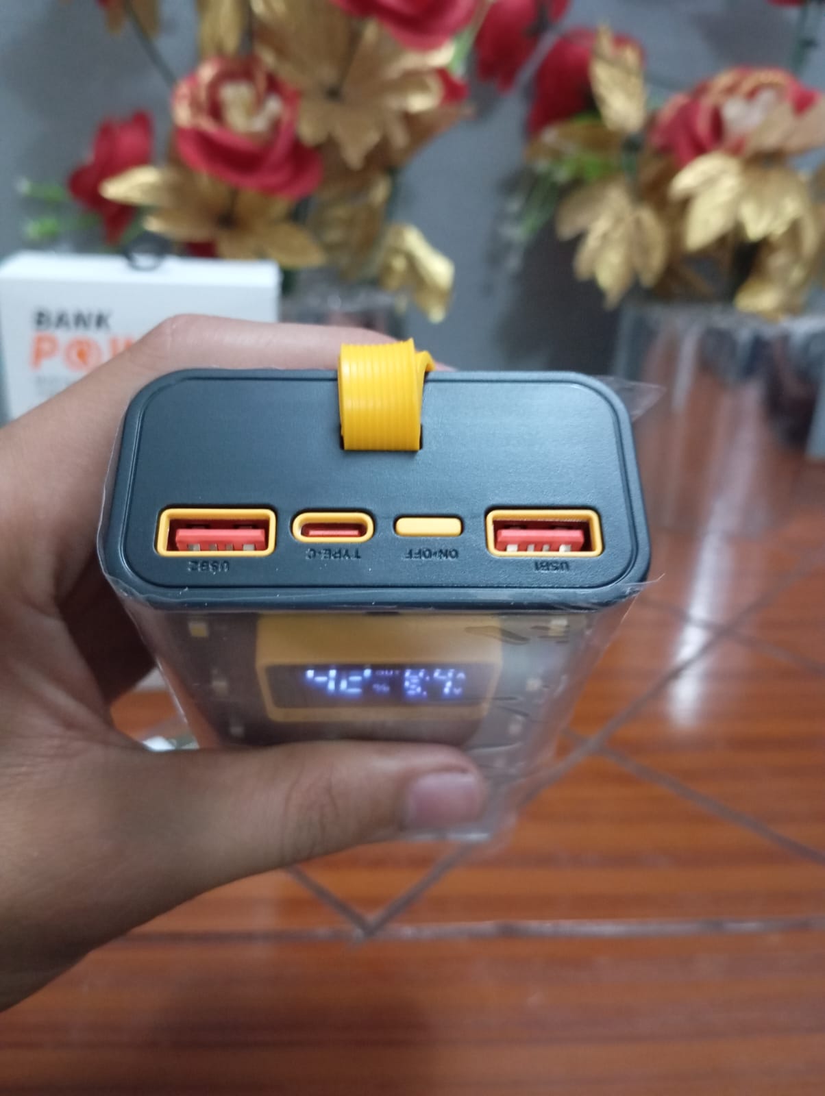 Transparent Fast Charging Power Bank with Digital LED Display