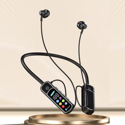 Bluetooth Neckband Wireless Earphones with LED Display & Low Latency