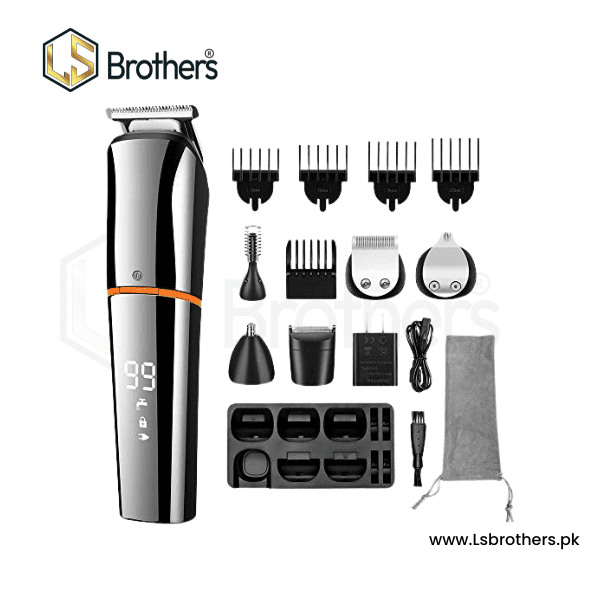 6-in-1 Men’s Beard Trimmer – Cordless, Waterproof & USB Rechargeable