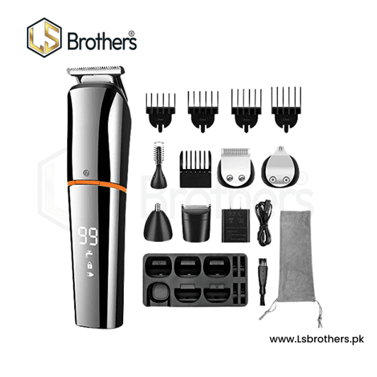 6-in-1 Men’s Beard Trimmer – Cordless, Waterproof & USB Rechargeable