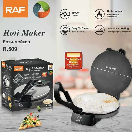 Roti Maker – 10-Inch Non-Stick Plate, Cool-Touch Housing & 1600W Power