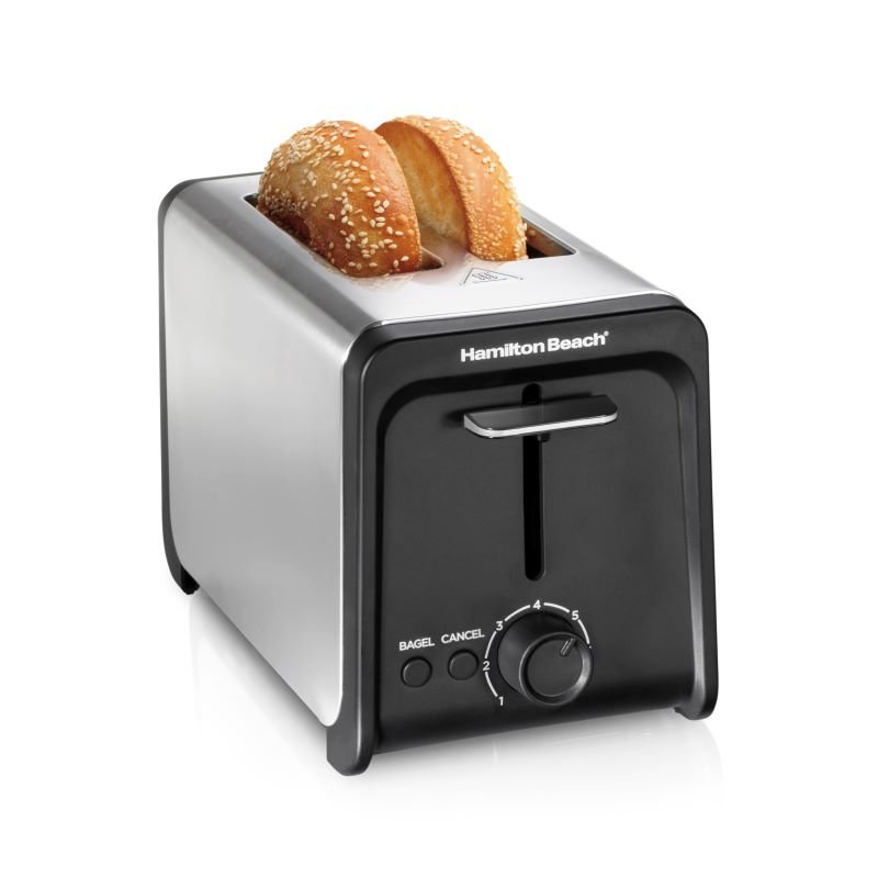 2-Slice Stainless Steel Toaster – 950W with 6 Browning Levels