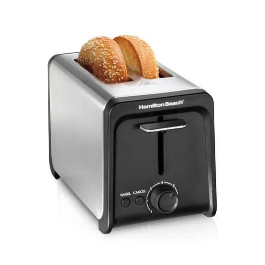 2-Slice Stainless Steel Toaster – 950W with 6 Browning Levels