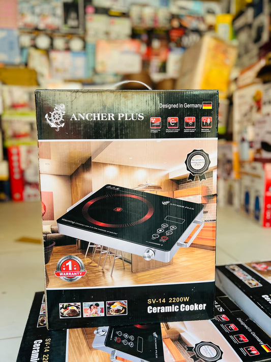 Ancher Plus SV-14 Ceramic Cooker – 2200W High Power – German Design