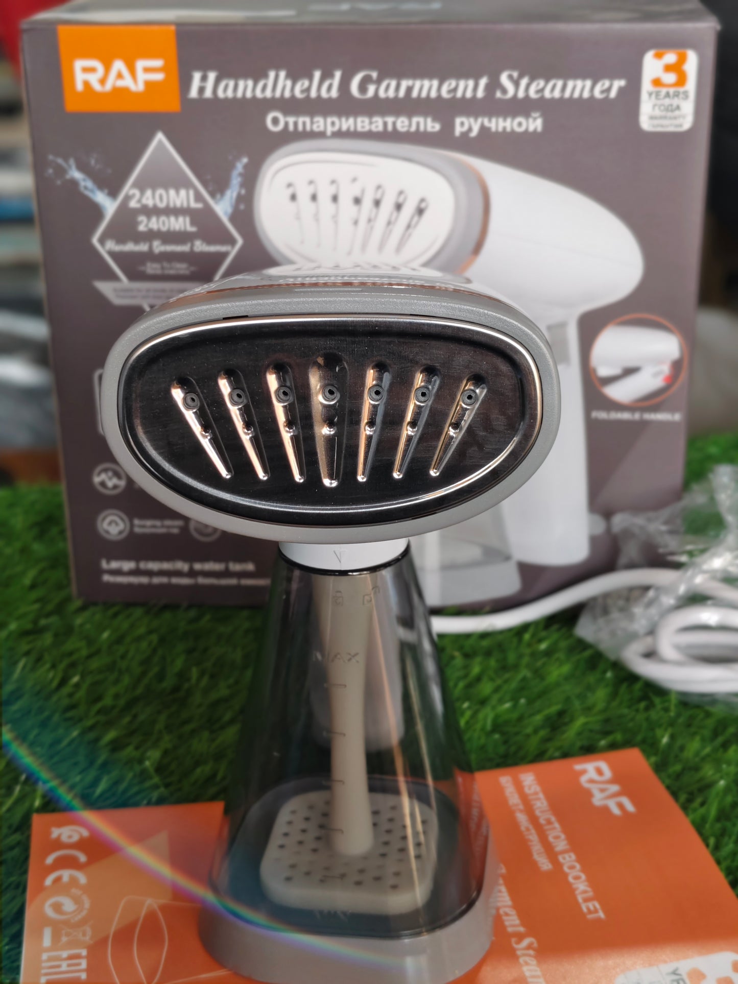 RAF Handheld Garment Steamer - 240ML Portable Steam Iron (1100W)