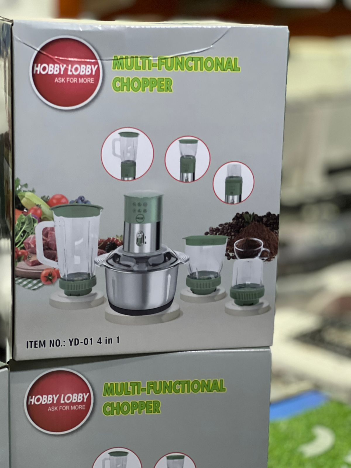 Hobby Lobby 4-in-1 Multi-Functional Chopper & Blender (YD-01)