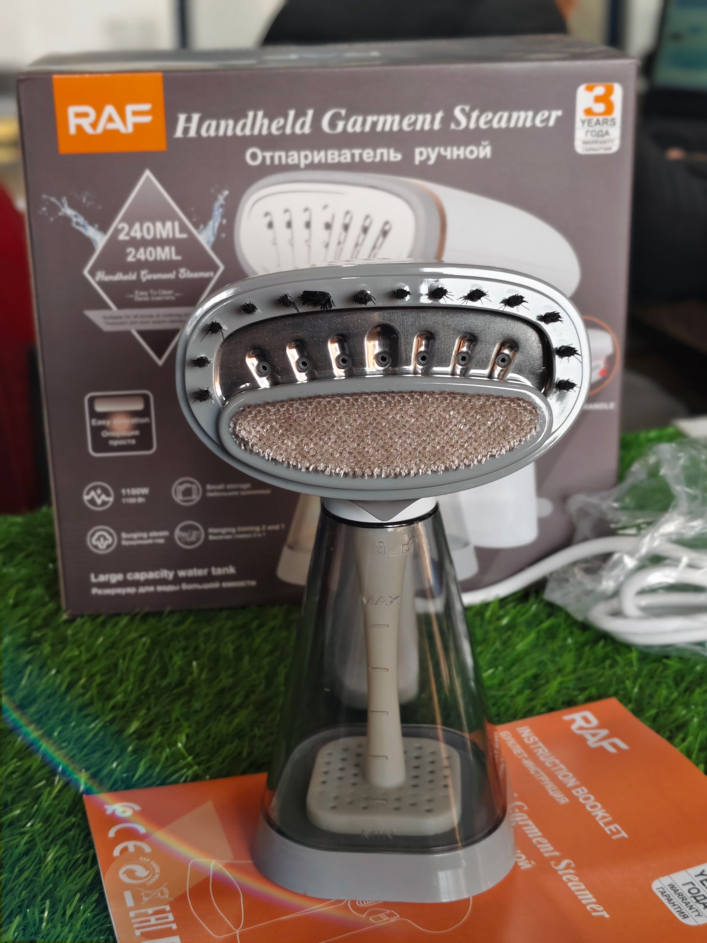 RAF Handheld Garment Steamer - 240ML Portable Steam Iron (1100W)