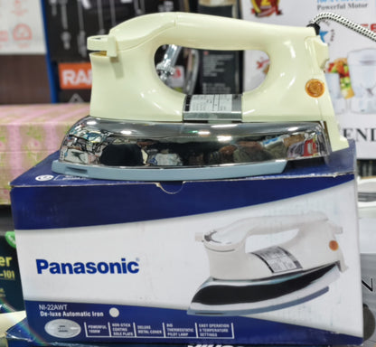 Panasonic De-Luxe Automatic Dry Iron – Heavy Press, Non-Stick Soleplate