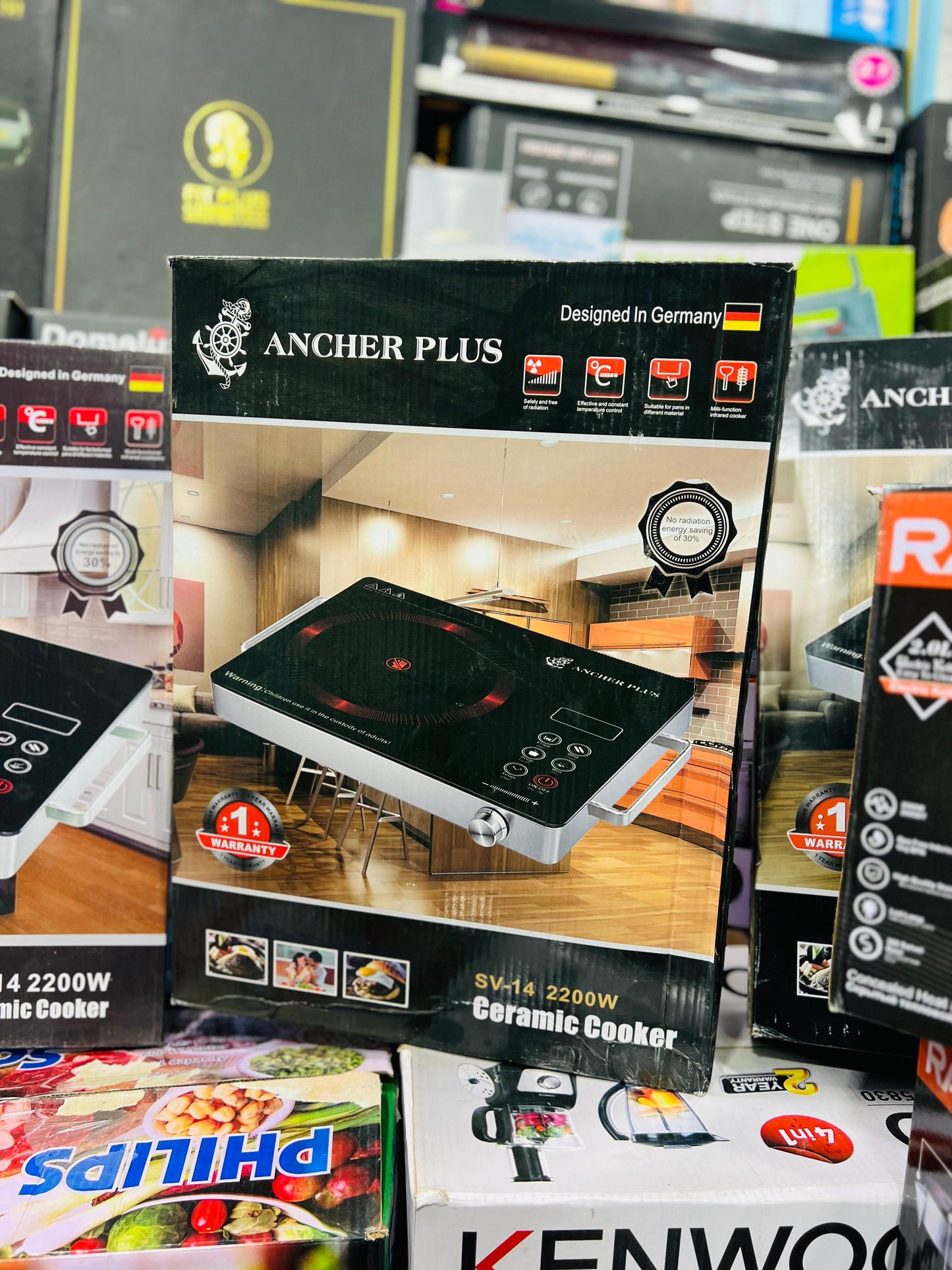 Ramzan Special Offer: Kitchen Combo - RAF Electric Kettle & Ancher Plus Ceramic Cooker (Exclusive Deal)